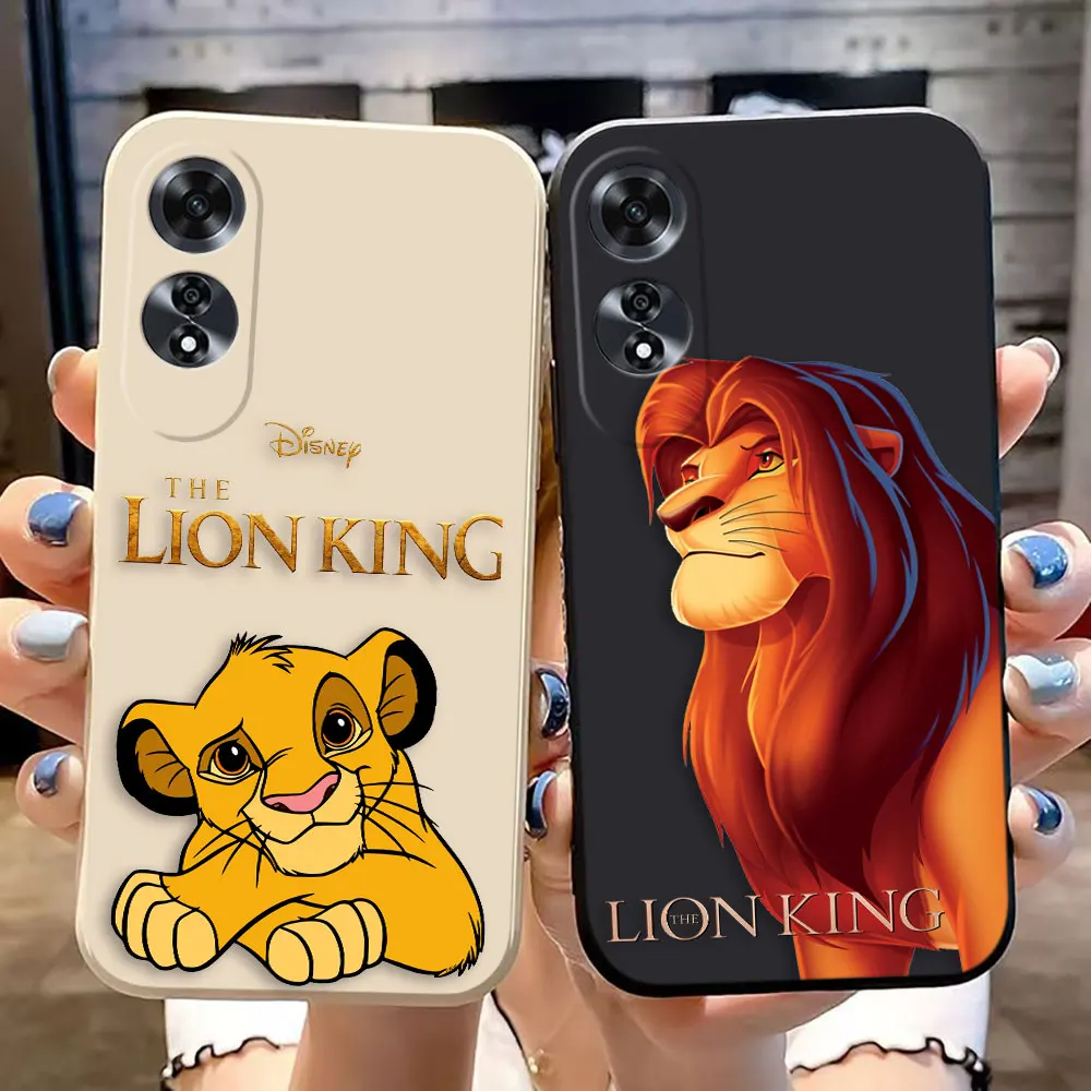 Disney The Lion K-King Cover Phone Case For OPPO A98 A93 A92 A91 A78 A74 A57 A54 A53S A38 A16K A15 A9 Silicone Case Funda Shell