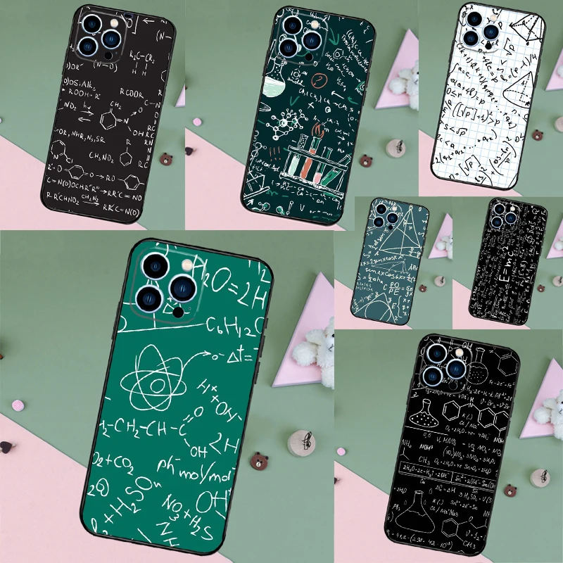 علم الرياضيات الفيزياء صيغ الغطاء الخلفي للقضية فون ، 12 ، 13 ، برو ، ميني ، 11 ، 14 ، 15 ، ماكس ، XS ، X ، XR ، SE ، 2020 ، 2022 ، 7 ، 8 زائد