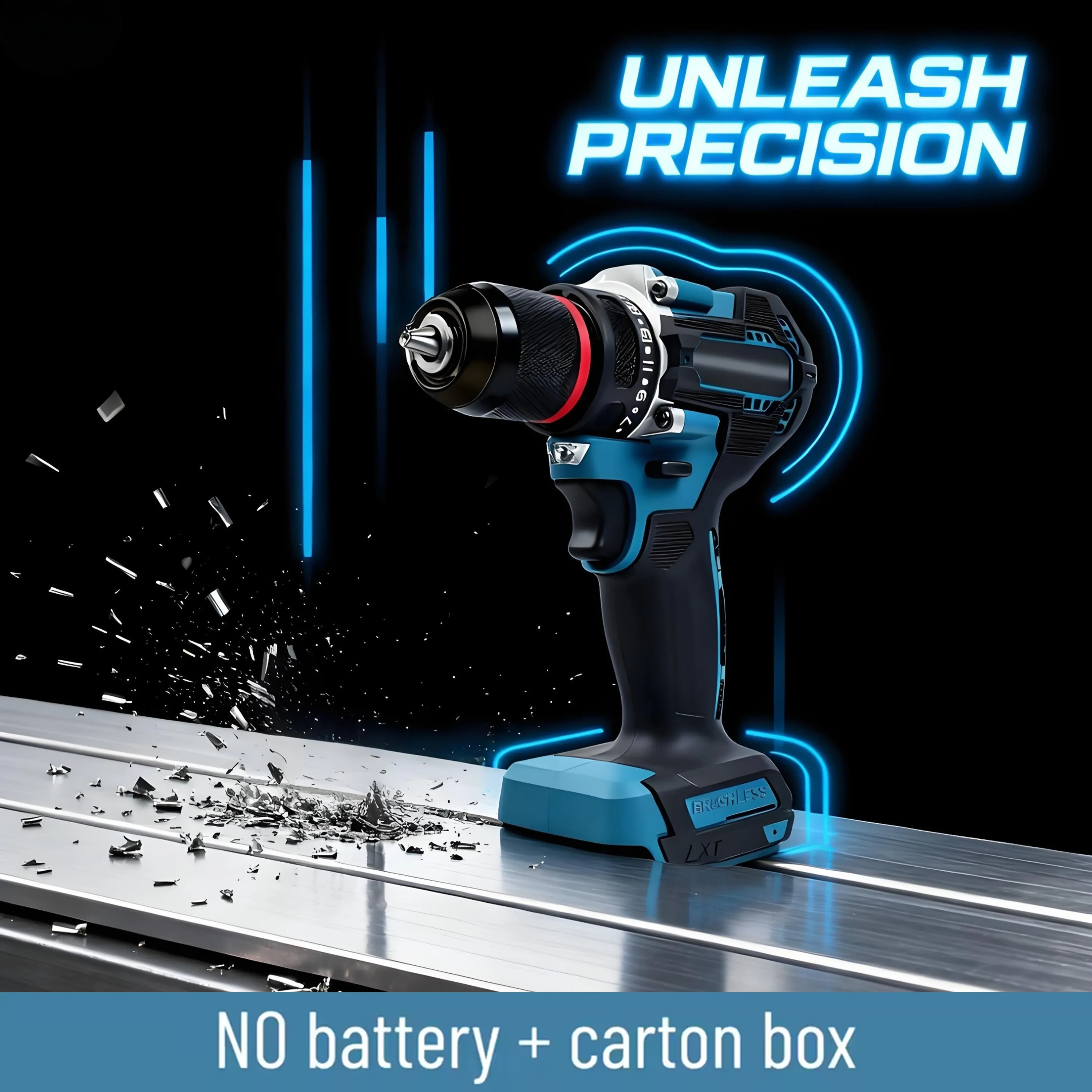 

1/2 inch 1700RPM cordless drill compact hammer drill, brushless motor lithium electric drive suitable for makita 18V battery pin