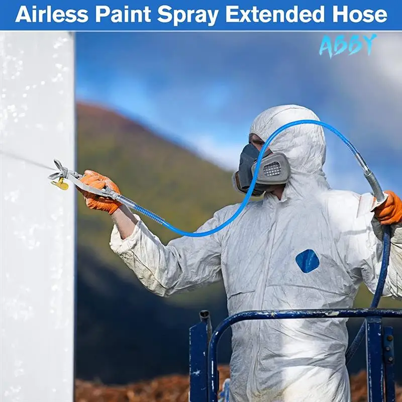 

ABBY-4Ft Airless Paint Spray Extension Hose,3/16Inch Pressure Paint Spray Whip Hose,3000PSI Extended Wall Painting Tube