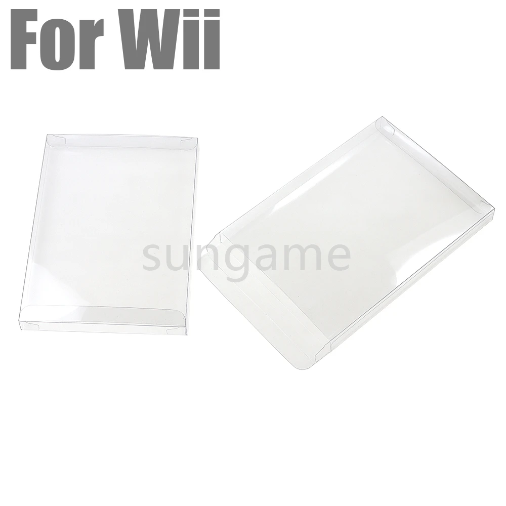 

20 шт. сменная прозрачная крышка коробки для Wii Collection Display Storage PET защитная коробка
