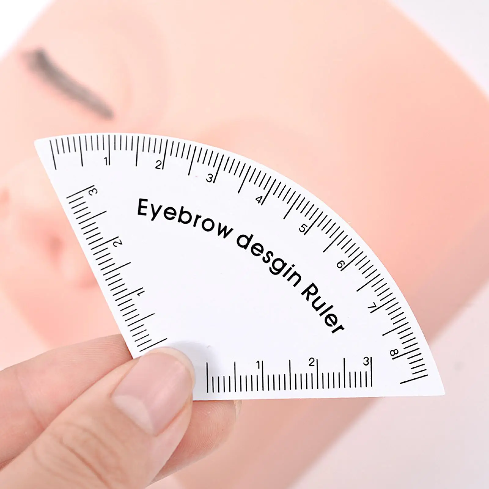 Eyebrow Stencil Sturdy Professional Pocket Sized Easy to Use Versatile Reusable Portable Eyebrow Template Ruler for Beginners