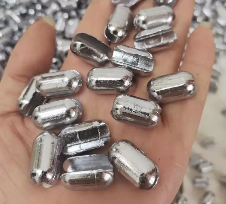 Handguss netz mit offenem Mund, Bleis inker, rostfreie Anhänger, Fischernetze, Handwurf netz anhänger, perforierter GillNet-Sinker