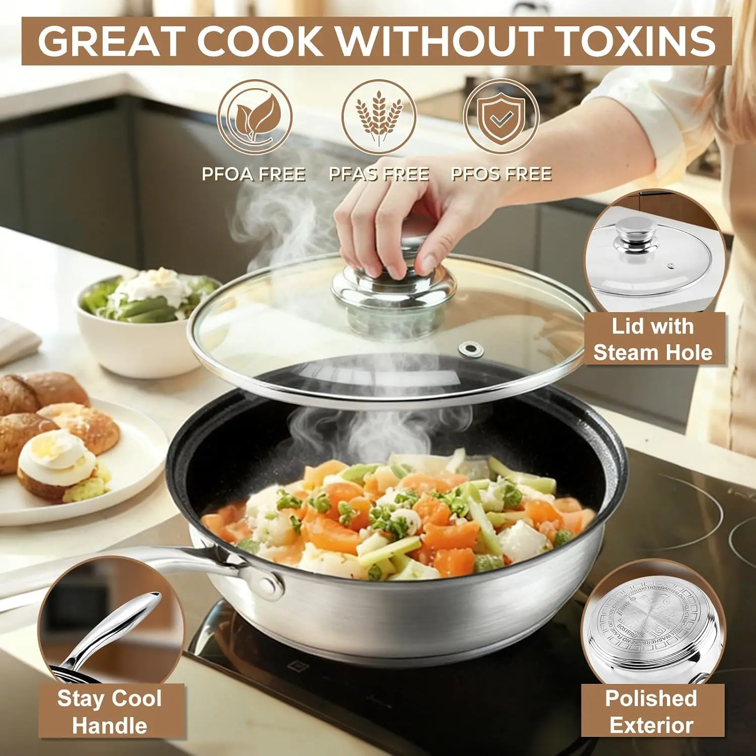 The Stainless Steel Cookware Set — 15-piece induction-ready kitchen collection 3