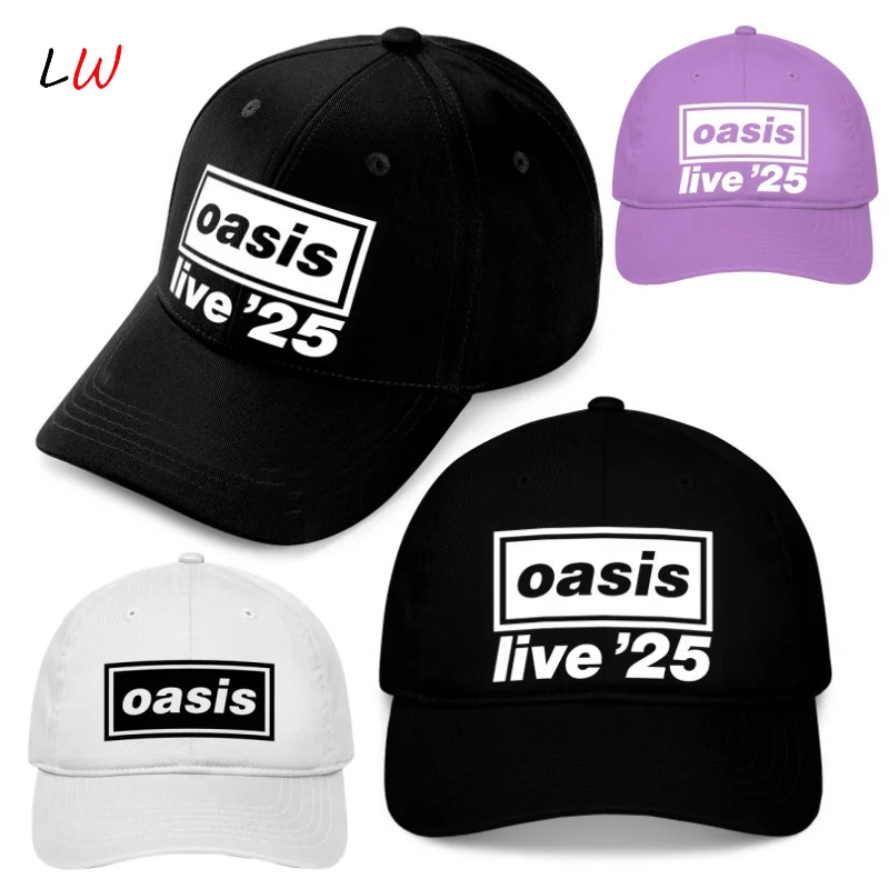 

O-oasis Live '25 Rock Band Fans Trucker Cap Casual Baseball Cap Ultraviolet-proof Sun Hat For Fishing Tourism 2025 New