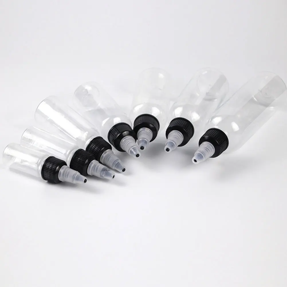 

30pcs Rotating Extrusion Bottles Durable Squeeze Pigment DIY Crafts Refillable Transparent Container Pointed Glue Portable