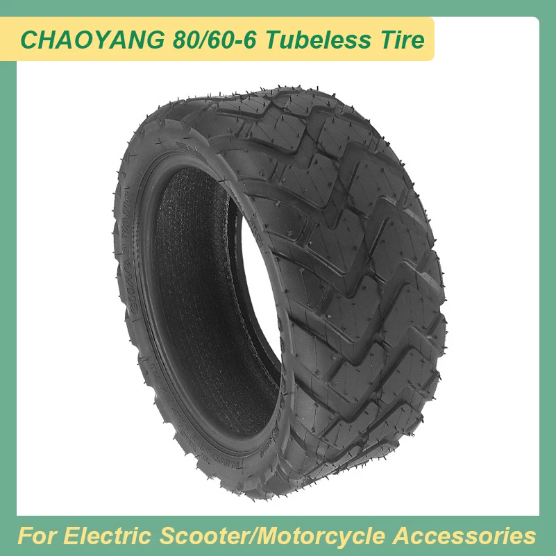 10 Inch Scooter Tire 80/60-6 Tubeless for KUGOO M5 Solar P1 Jueshuai X700 X750 FLJ C11 T11 Electric  Parts & Accessories