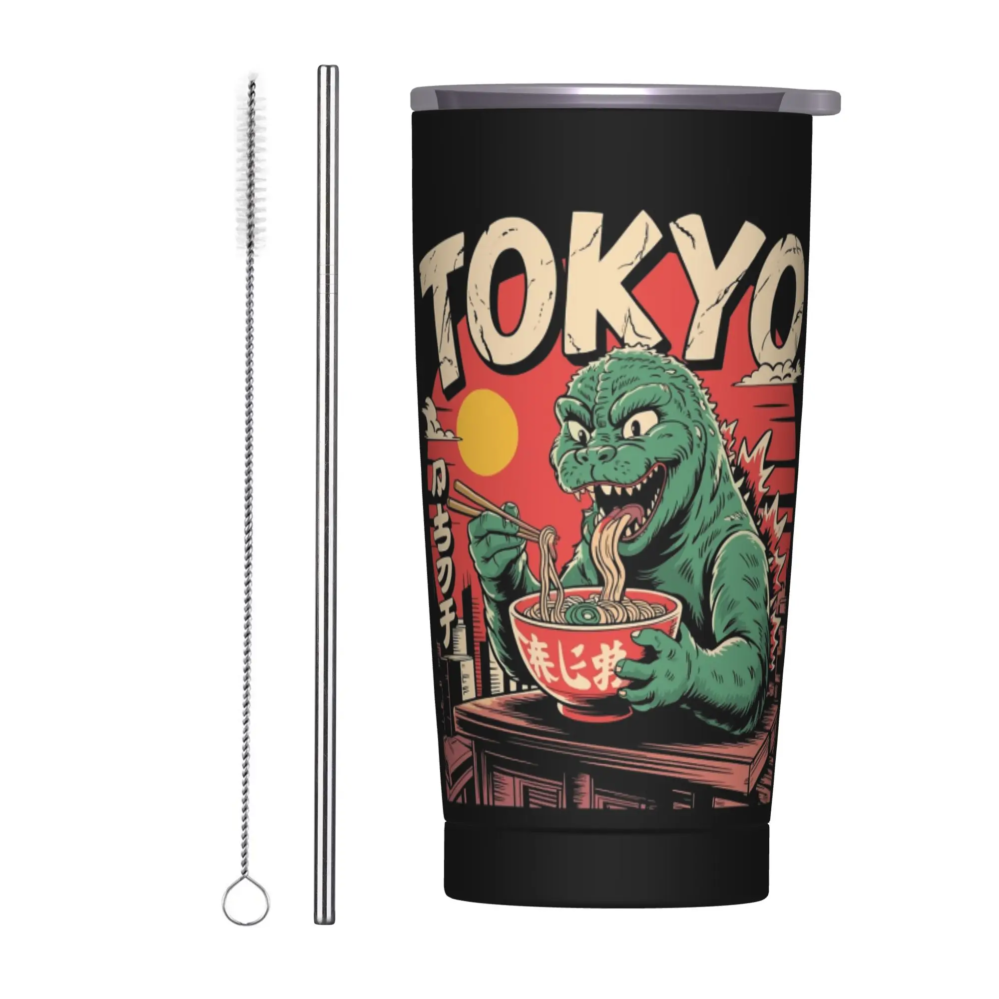 Monster G-Godzillas Tumbler Vacuum Insulated  Coffee Cups Vacuum Flask Double Wall Mugs Hot Cold Drink