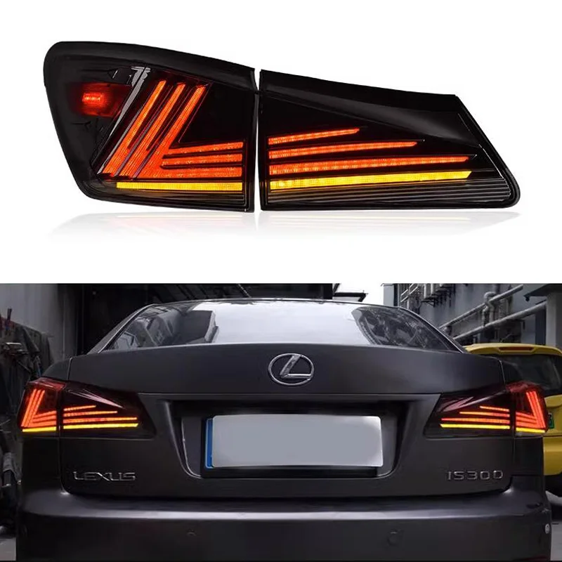 Auto Tail Lamp For Lexus IS250 IS300 IS350 2006 - 2012 Rear Led Turn Signal Car Brake Tail Light  Reverse Reflector