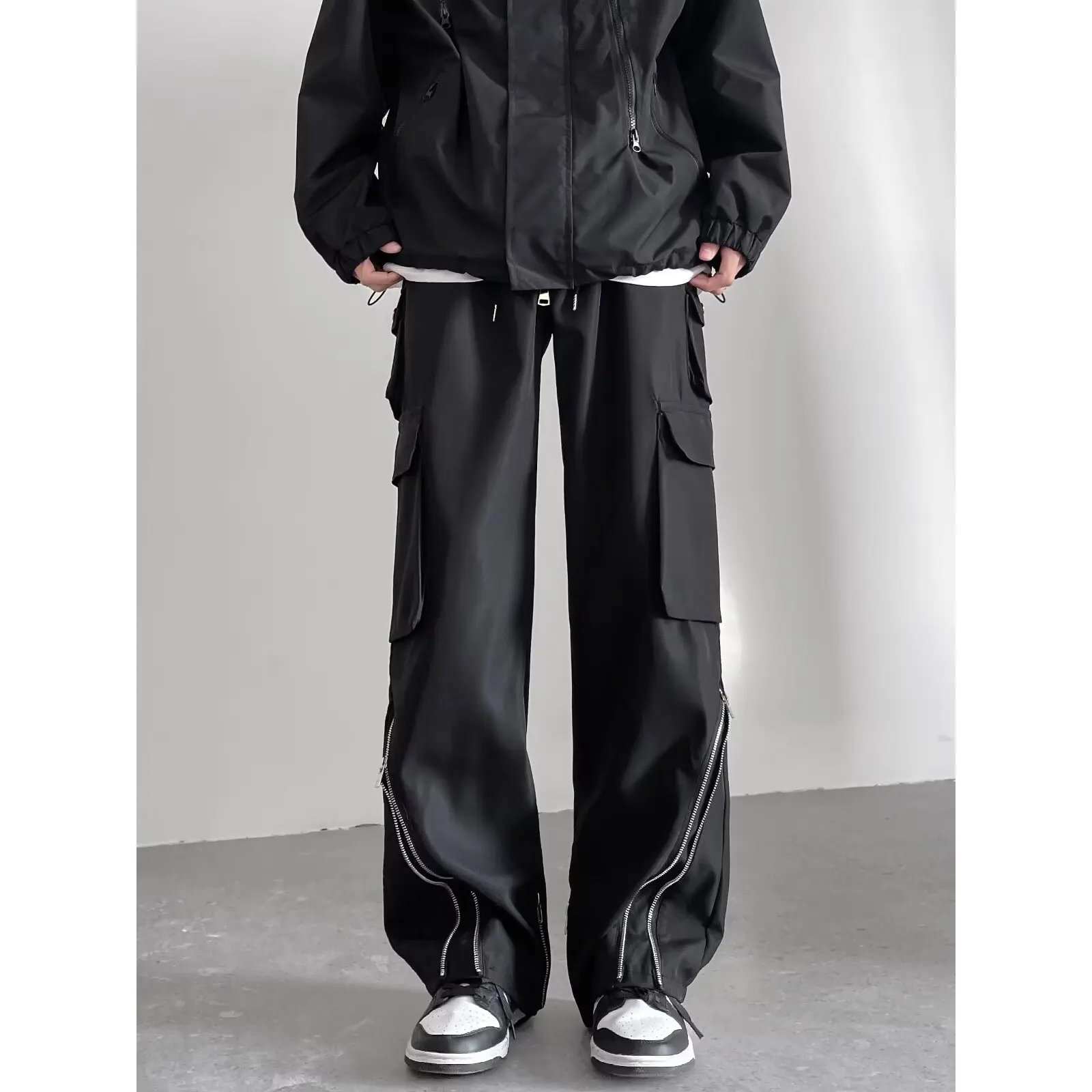 

Men's Faion Workwear Pants Spring Summer Waterproof Straight Leg Long Trousers Outdoor Climbing Pants Big Size 300 Pou