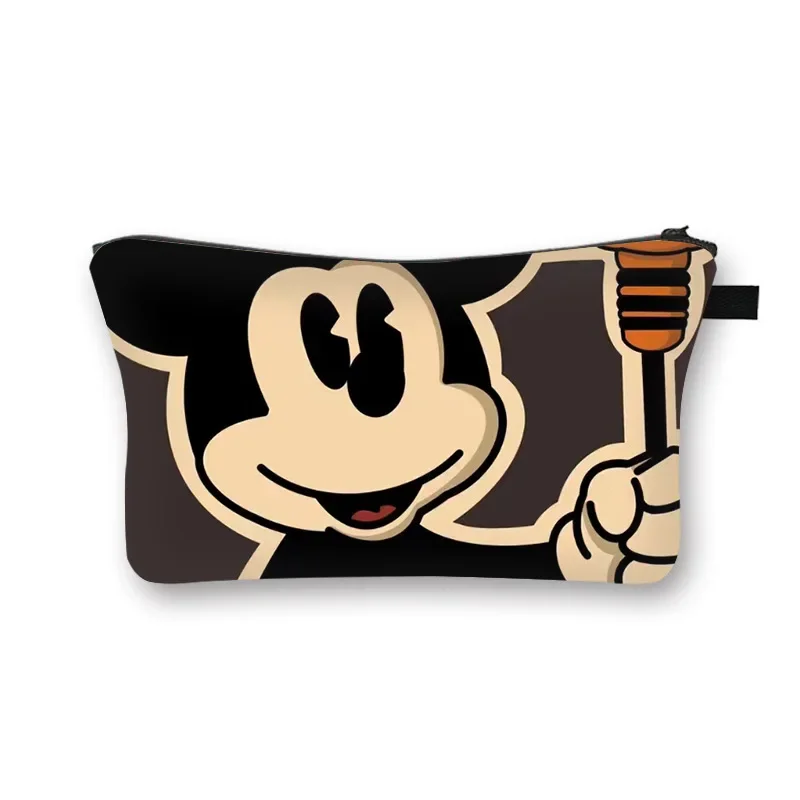 Disney Mickey Minnie Makeup Bag Women Cartoon Large Capacity Travel Cosmetic Storage Bag Bathroom Washbag Toiletry Pouch