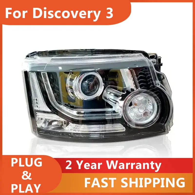 

Car Accessories for Land Rover Discovery 3 Headlight 2014-2015 Discovery 3 Head Light DRL Turn Signal High Beam Projector Lens