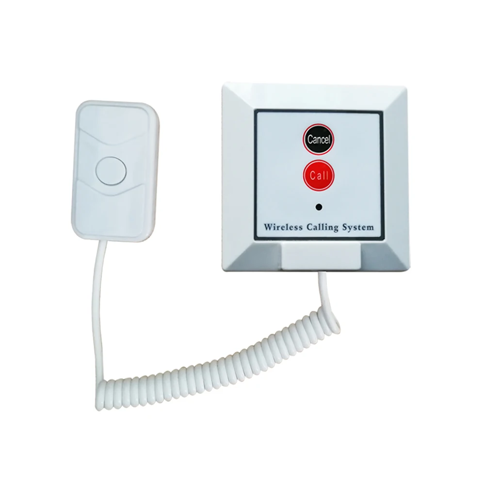 Wireless Hospital Call Patient Pager Calling Button Pull Cord for Elderly Nurse Station K-W2-H