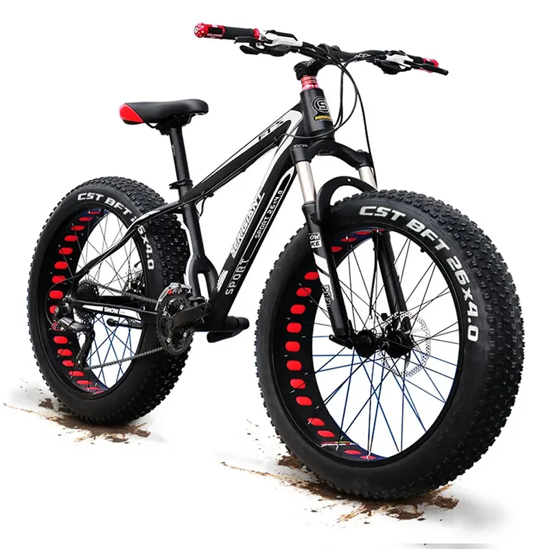 Factory price mountain bike fat tire snow bike Wholesale 20/26 inch snow bike with 4.0 fat tire bicyclecustom