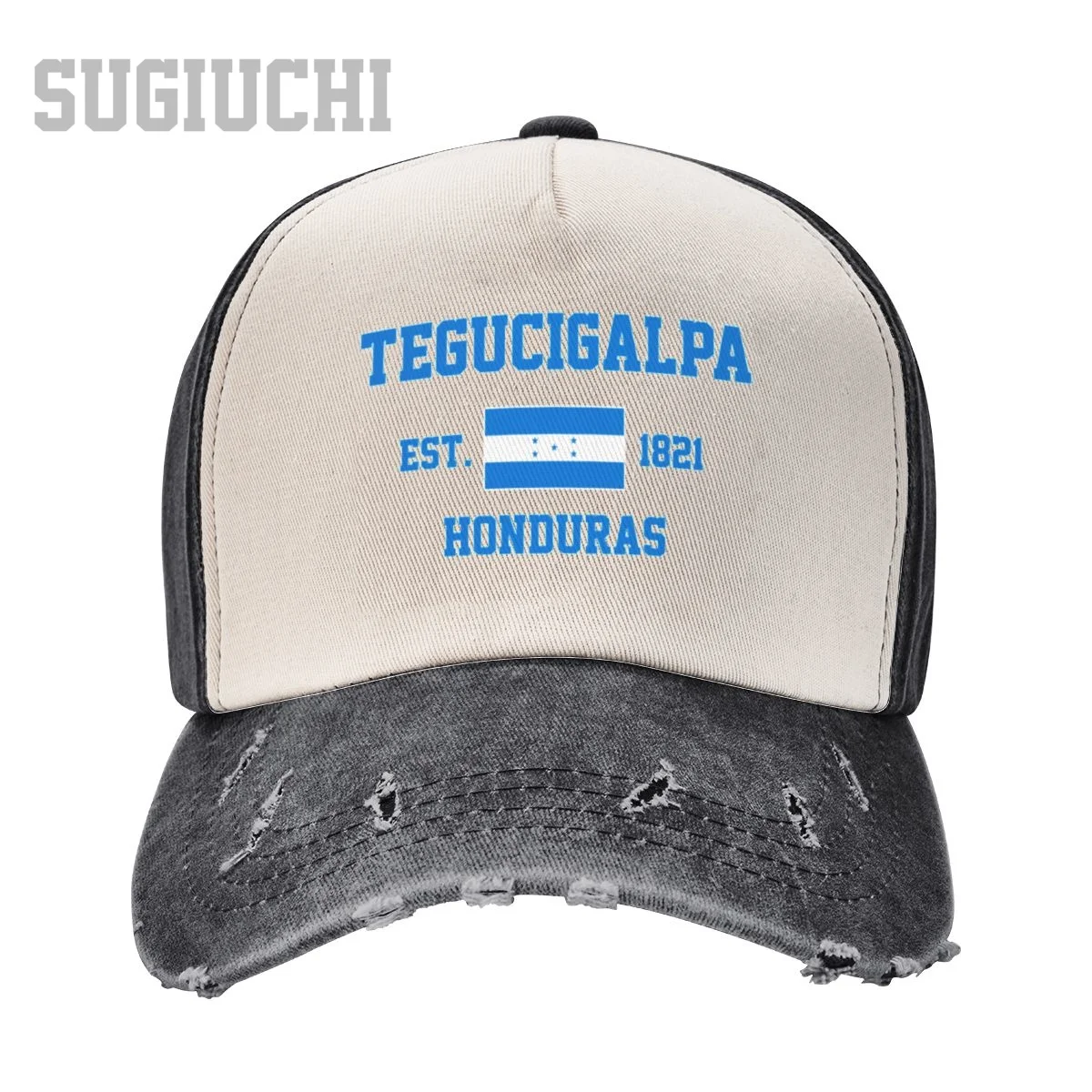 للجنسين قبعة بيسبول Honduras EST.1821 Tegucigalpa كابيتال الرجال النساء القبعات خمر غسلها القطن سائق شاحنة هدية