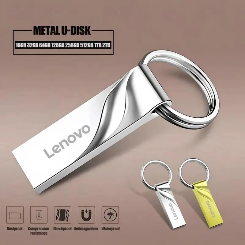 Lenovo-memoria Flash de alta velocidad, Pendrive de Metal de 1TB, 512GB, USB 3,1, dispositivo de almacenamiento, disco U para PC