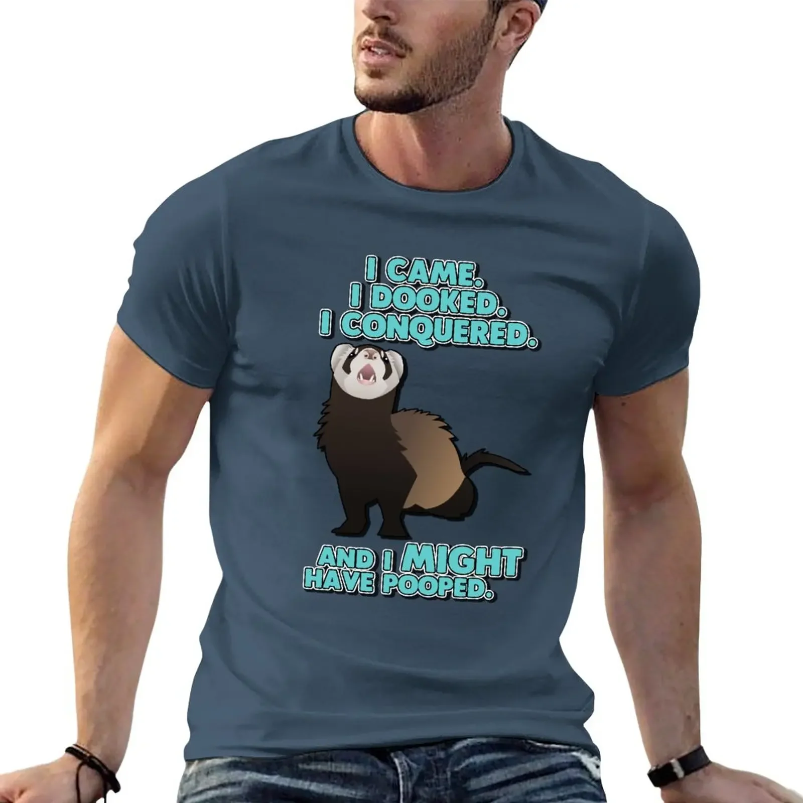 New I came, I dooked, I conquered. T-Shirt customized t shirts plain t-shirt plus size t shirts men clothes