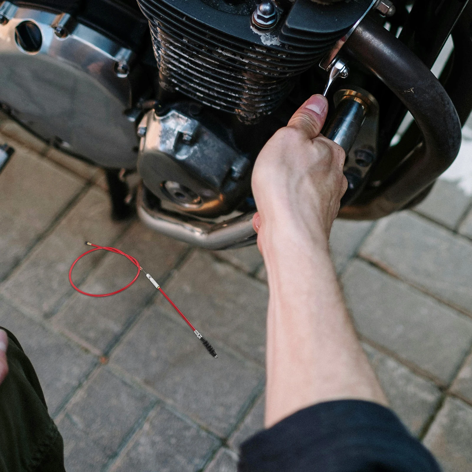 

Sturdy Atv Clutch Pull Cord Replacement Dirt Bike Clutch Cable Lightweight Durable Rubber Control Wire Easy Install Portable
