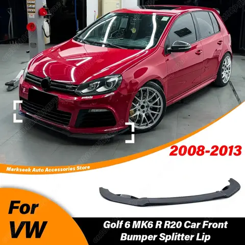 For Volkswagen Golf 6 MK6 R R20 2008 2009 2010 2011 2012 2013 Automobile Front Bumper Splitter Lip Splitter Modification Kit