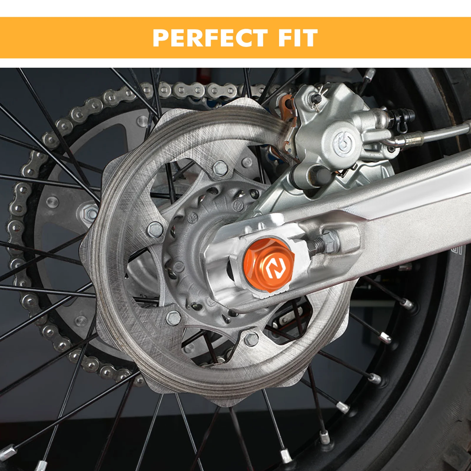 NICECNC For 2024 KTM EXC 300 EXCF 450 350 SX 125 SXF 450 Husqvarna TE300 GasGas EC300 M22 x P1.5 Rear Wheel Spindle Axle Nut