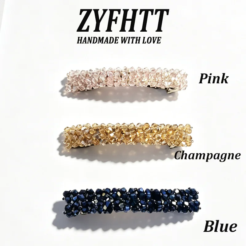 1/3 Stück ZYFHTT Strass-Metall-Haarspange für Damen, Elegante Seitenspange, Modische Mädchen-Haarnadel, Haaraccessoires – Detail 13