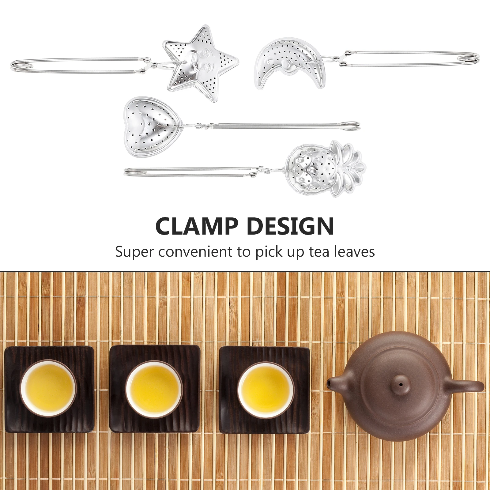 

4Pcs Tea Strainers Stainless Steel Home Portable Creative Tea Infusers Easy Clean Long Lasting Seasoning Balls