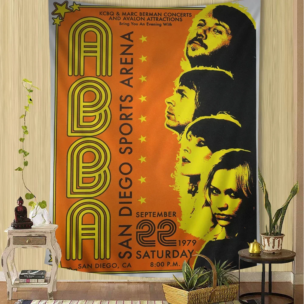 Classic Abba Band Wall Tapestry Home Decoration hippie bohemian decoration divination INS Home Decor