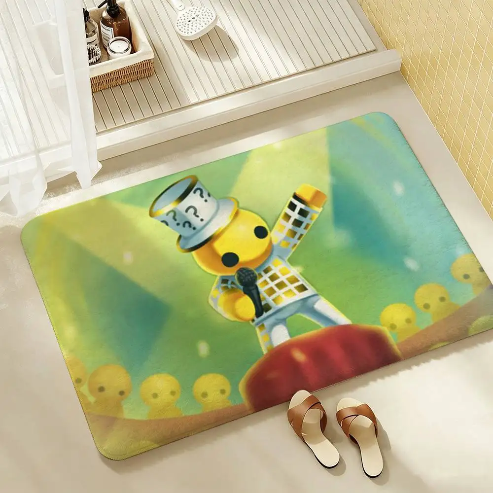 Game W-Wobbly L-Life  Shower Room Absorbent Small Floor Mat Soft Comfortable Decorative Foot Mat