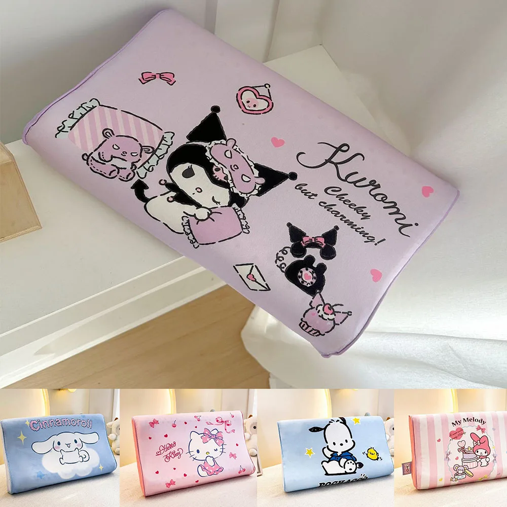 

Sanrio Kuromi Cinnamoroll Hello Kitty Cartoon Children's Natural Latex Pillow for Bed Room Neck Protection Bedding Pillow Kids