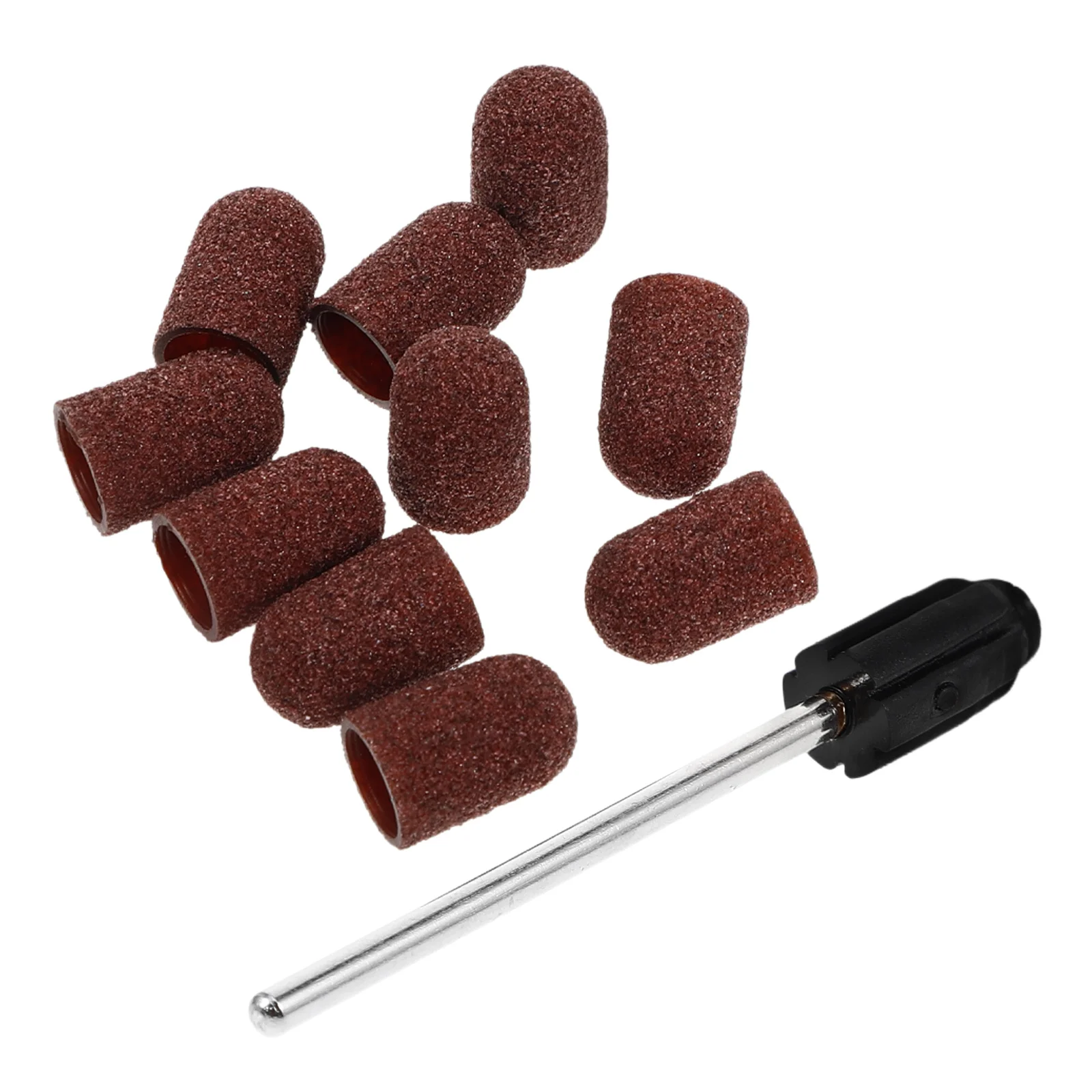 Slijpkoppen Accessoires 7x13 Bruin Nagelboor Schuurbits Manicure Gereedschap Polijstkoppen voor DIY Nail Art Salons Spa Duurzaam