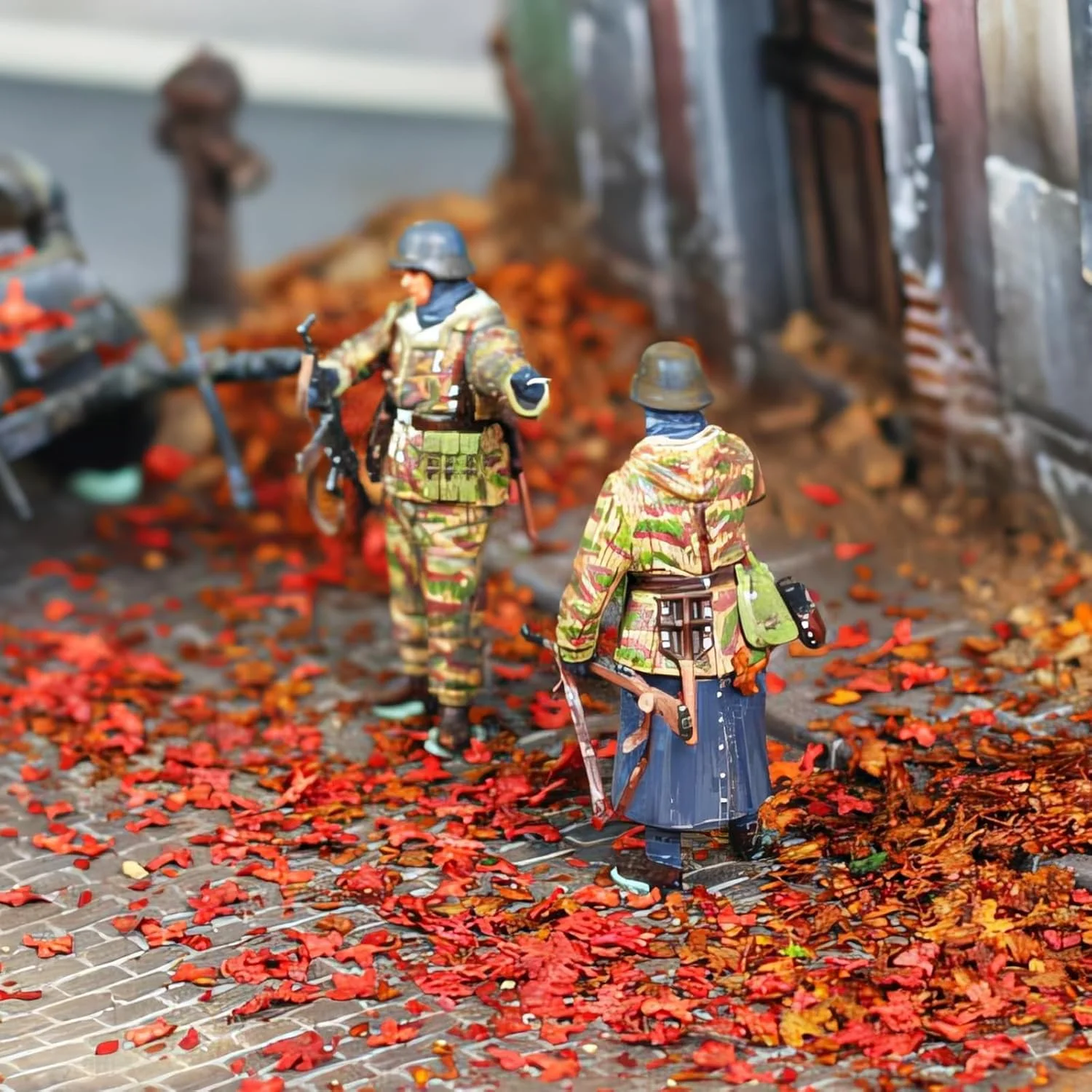 33ml Miniature Leaves Simulation Falling Leaves for DIY Model Basing Railway Fairy Garden Diorama Supplies Village Accessories