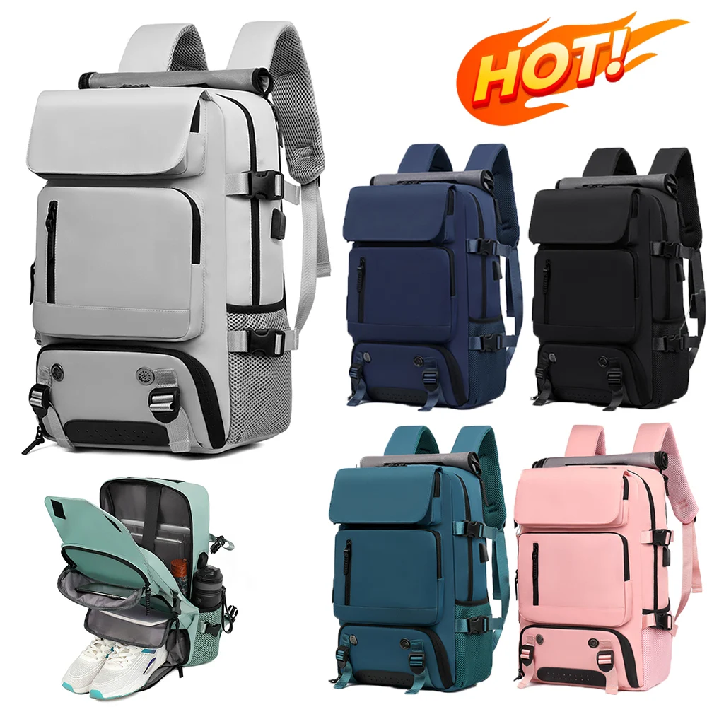 Travel Backpack Duffle Backpack with Shoe Compartment Business Backpack Waterproof Laptop Backpack Casual Daypack for Weekender