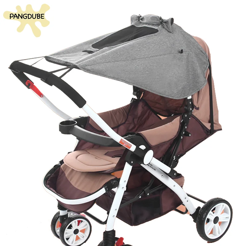 

PANGDUBE Universal Awning for Baby Stroller Accessories Sun Shade UV UPF 50+ Awning Protection for Baby Carrier Rain Cover