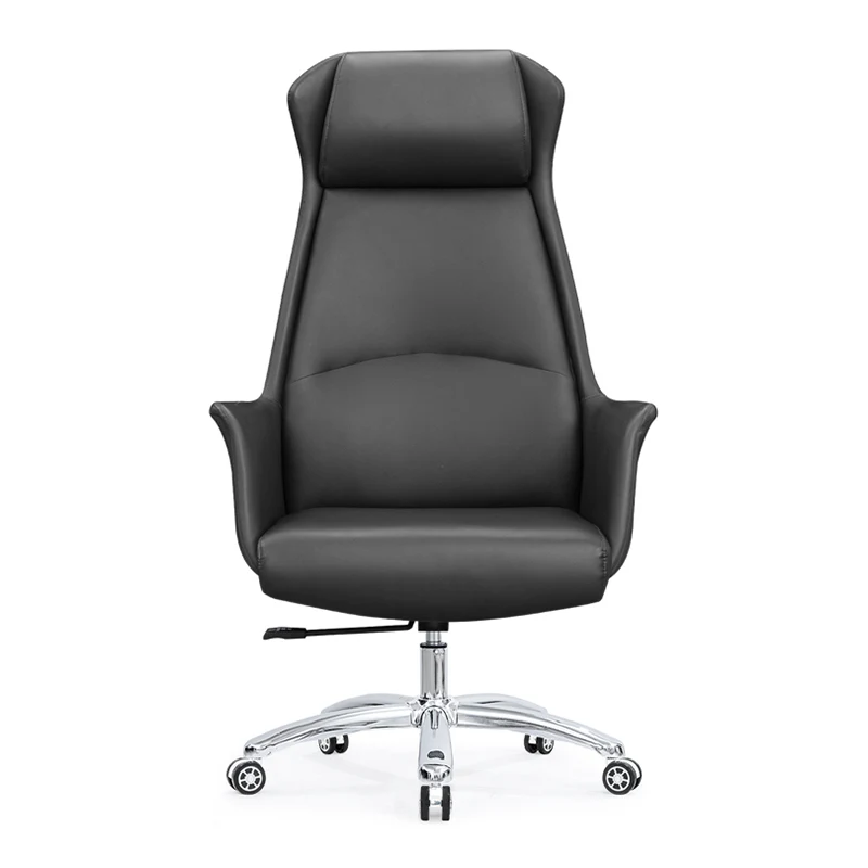 High Quality Luxury Modern Leather Chair Executive Office Chair Stainless Steel Home Office Chair