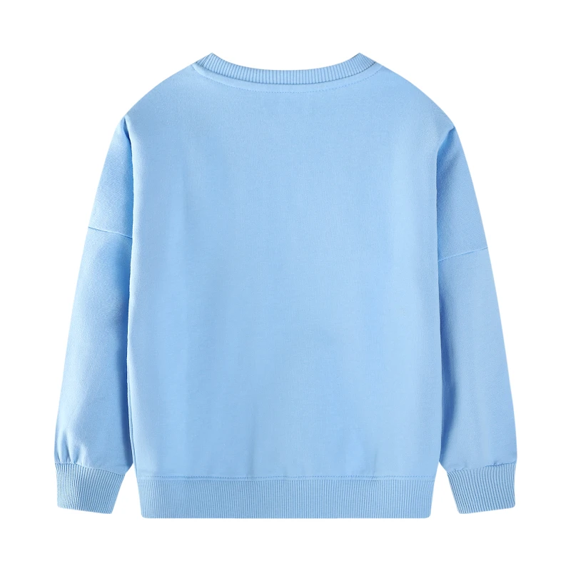 Little maven 2-teiliges Kinderoutfit für Mädchen, Herbst/Frühling 2026, Neue Cartoon-Einhorn-Oberteile, Kapuzenpullover, Sweatshirts für Kinder von 2-7 Jahren – Detail 4