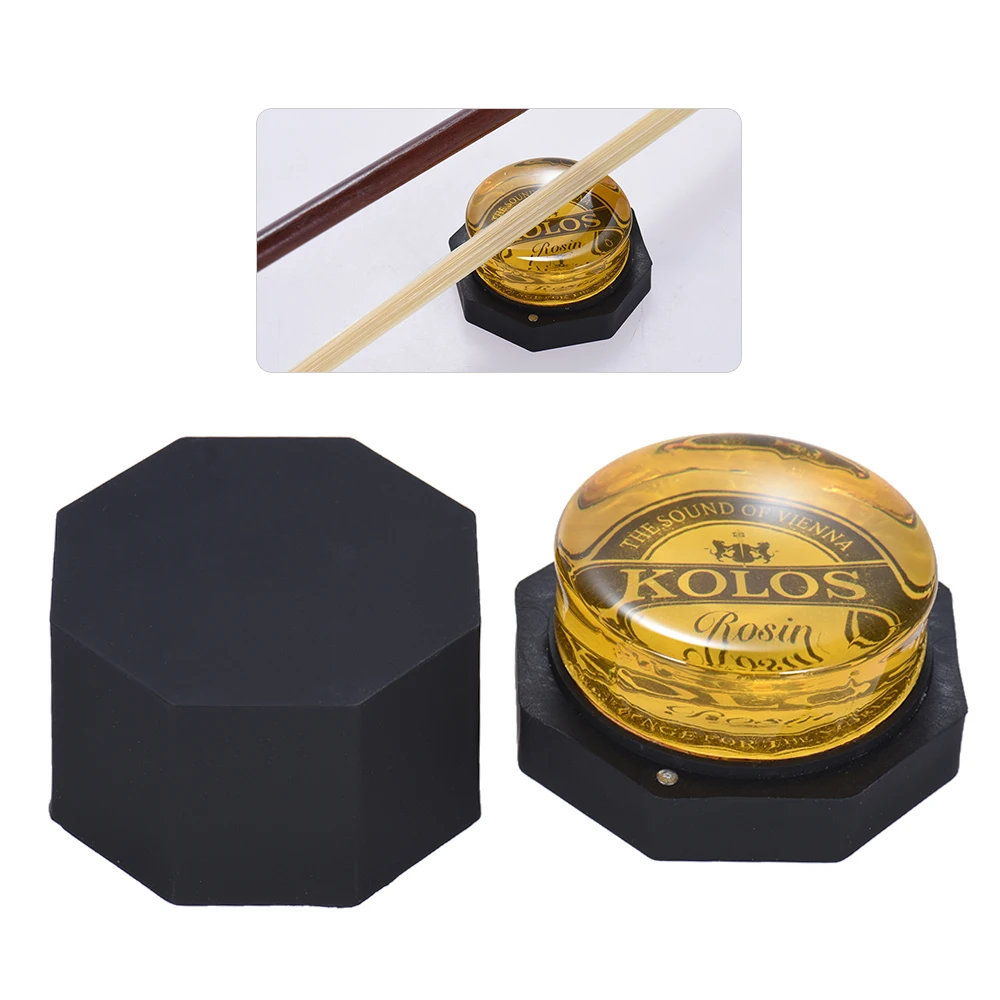 High-Class Low Dust Yellow Rosin Colophony Transparent Rounded Universal for Bowed String Musical Instrument Violin Viola Cello