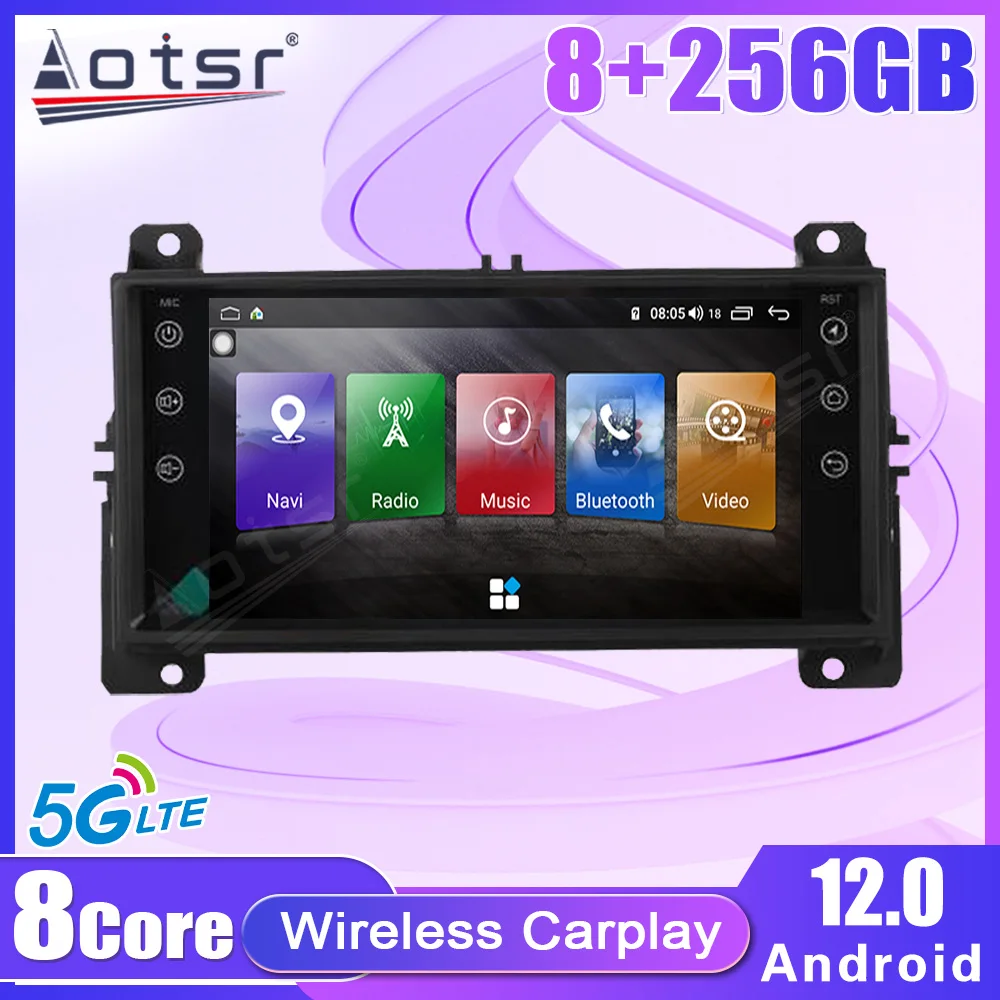 8+256GB Android 12 Car Radio Multimedia For Jeep Grand Cherokee 2008-2013 Player Recorder GPS Car Navigation Head Single stereo