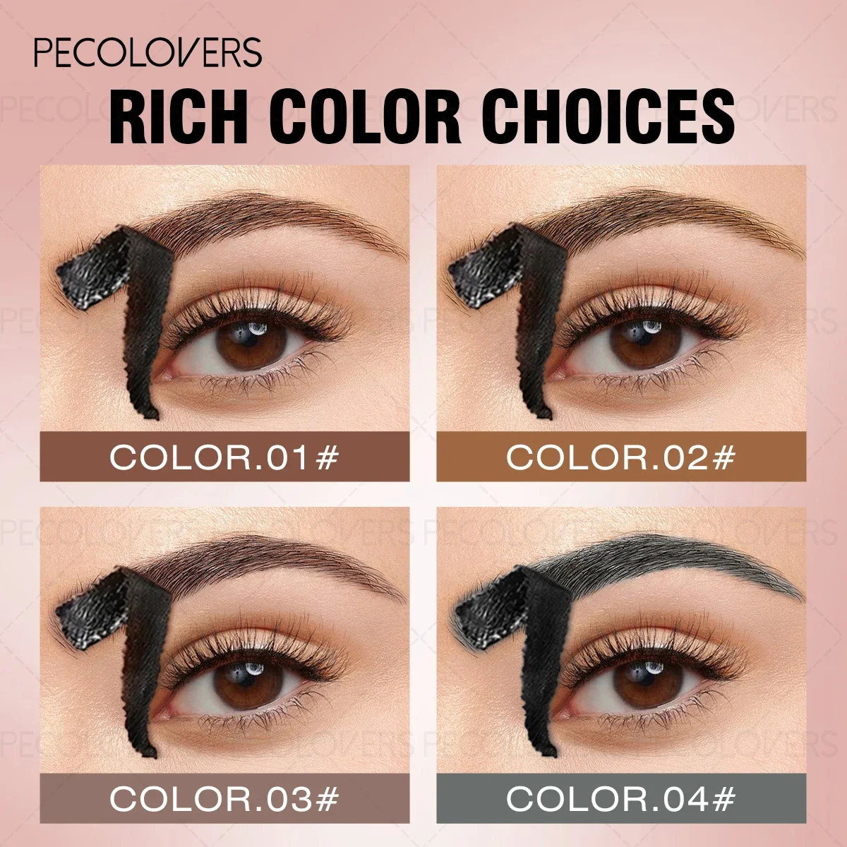 1PC 防水アイブロウプルジェル - 高速フィルム化、ソフトな質感、高色素沈着、使いやすい、完璧な眉毛スタイリングを実現