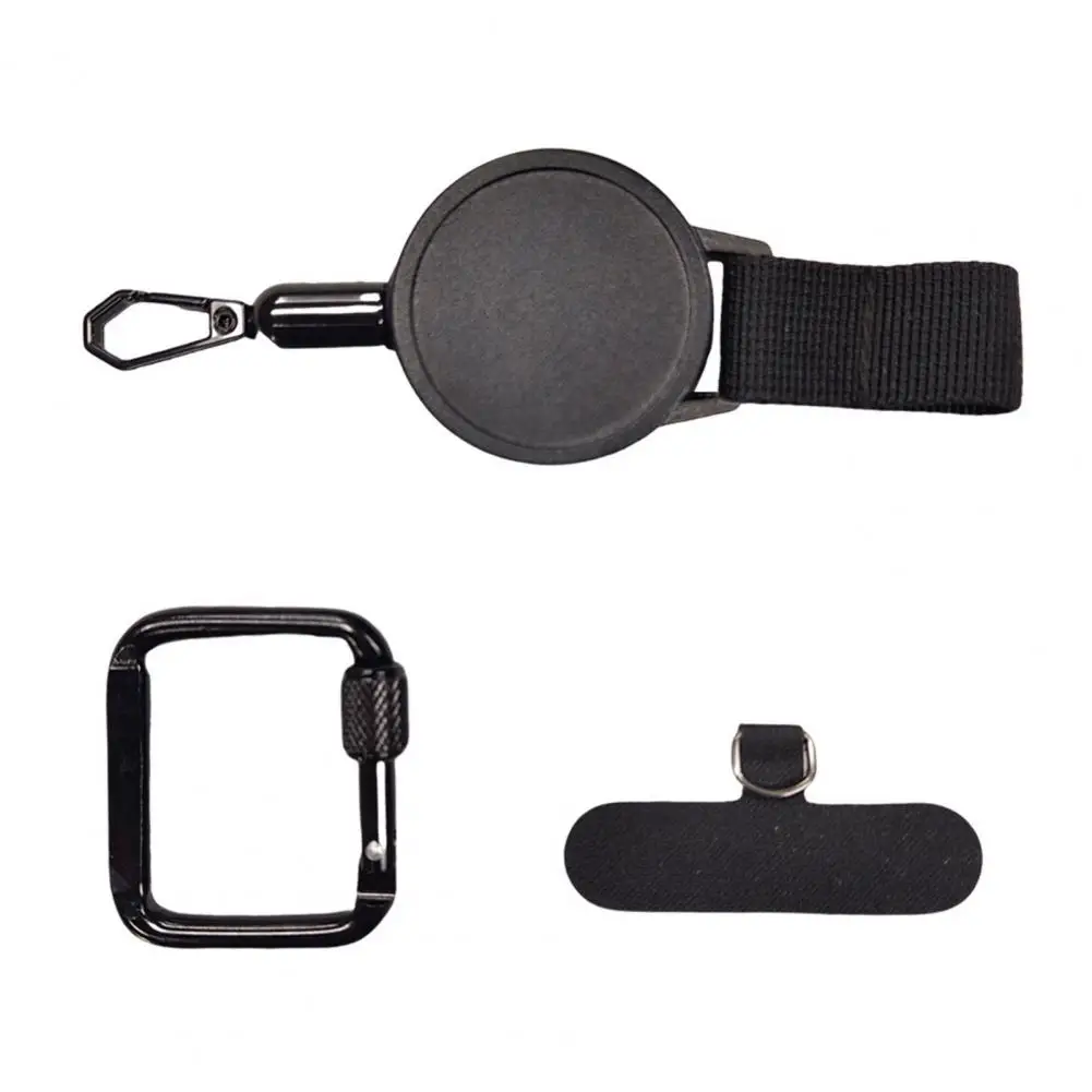 Anti-Theft Phone Tether with Belt Clip Retractable Steel Line Locking Carabiner Prevent Drops Phone Leash for Travel Hiking - náhled 5