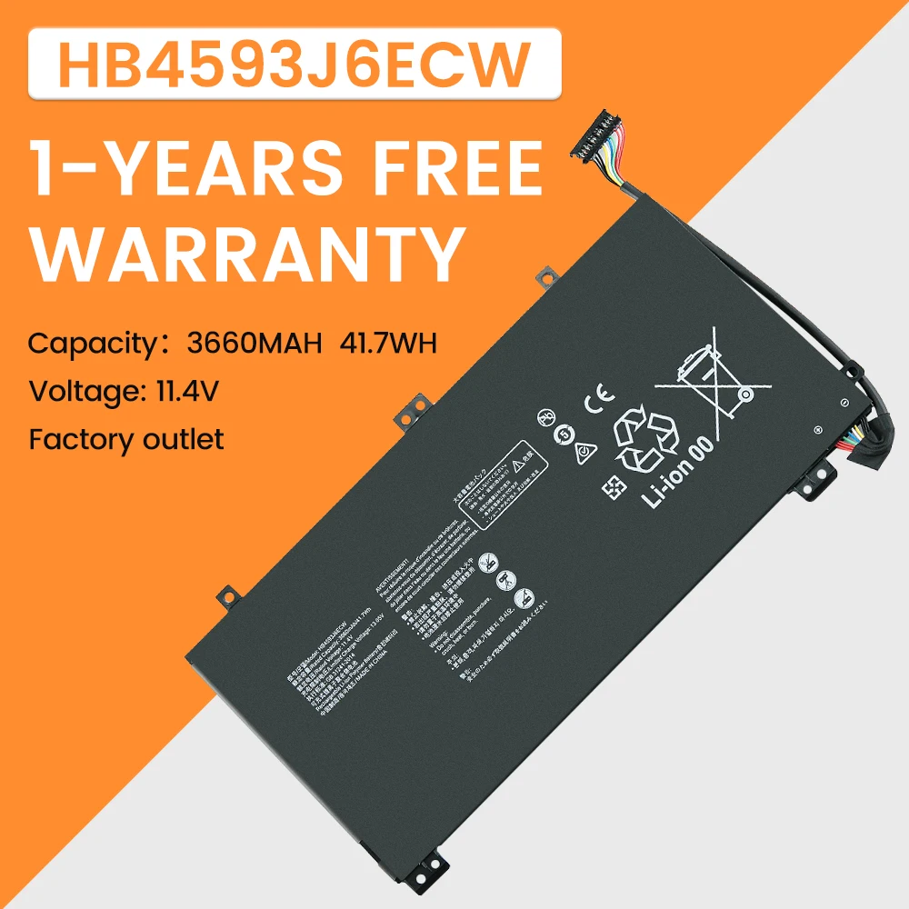 

HB4593J6ECW Battery For Huawei MateBook 13 2020 WRT-W19 WX9 W29 i7 HN-W19L W19R WRT-W09 W19L Notebook