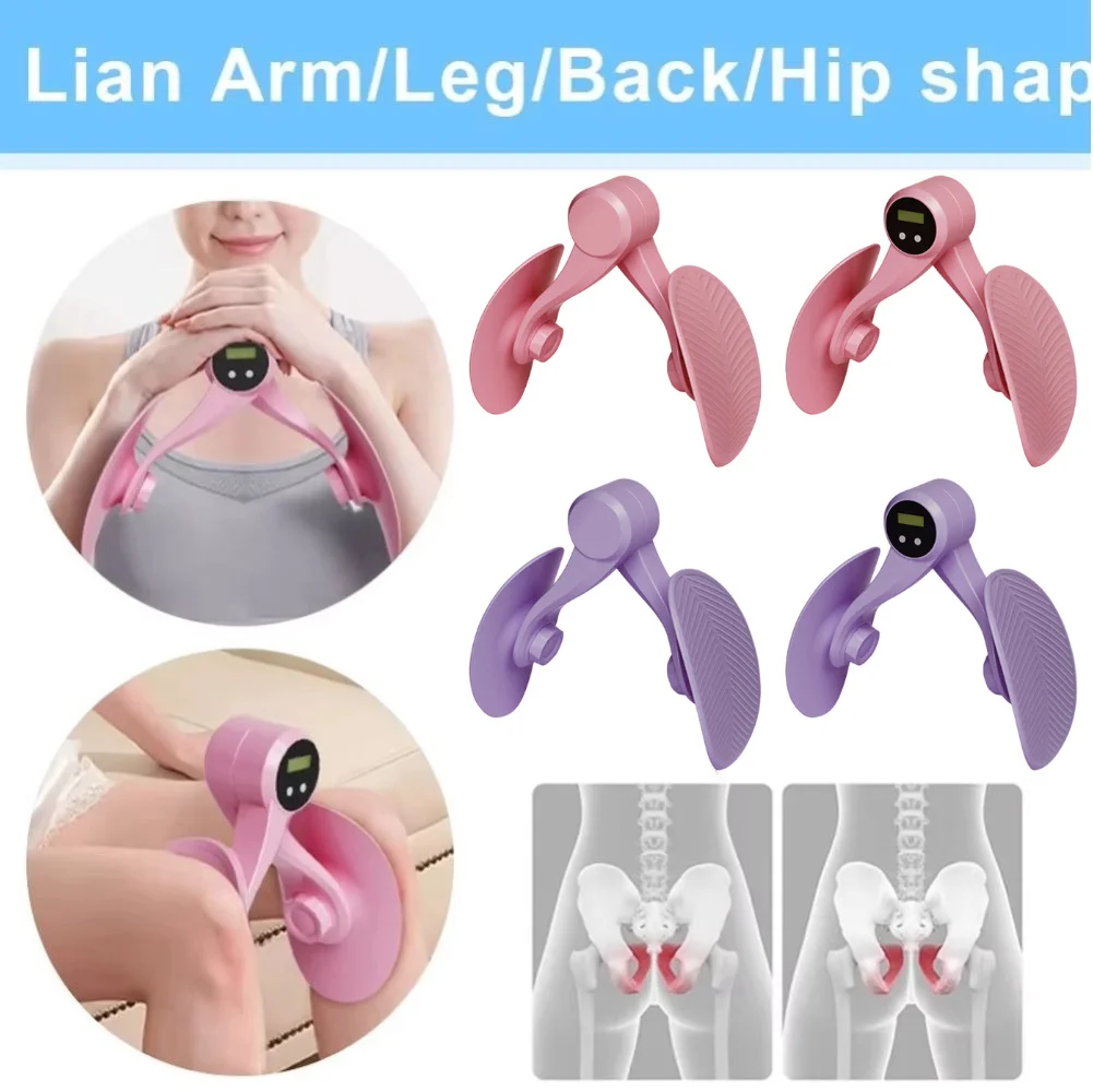 Entrenador muscular del suelo pélvico con contador Kegel, ejercitador de cadera y muslo interno, equipo de ejercicio para cadera/trasero/brazo/pierna