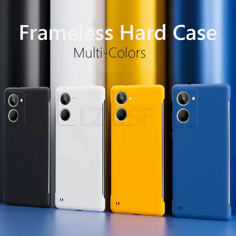 Frameless Slim Skin Matte Hard PC Back Cover Case On For Realme 10