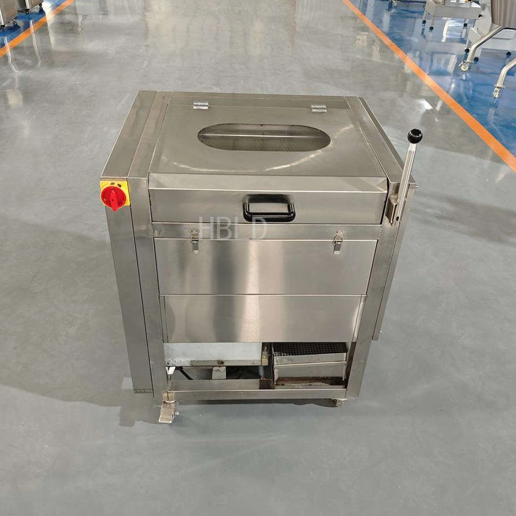 Stainless Steel Vegetable Peeling Washing Machine, 1000MM Brush Roller Potato Washer for Radish Taro Ginger Processing