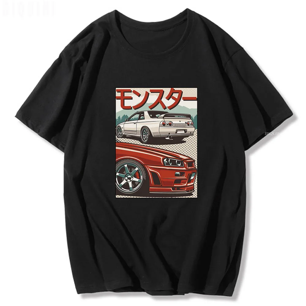 JDM T Shirt for Men CRX Japan Style Retro 90s Del Sol 100% Cotton Short Sleeve O-Neck Summer Casual Harajuku Male Tees