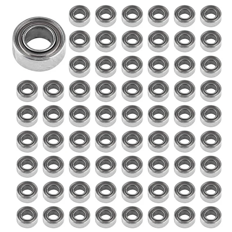 200Pcs MR63ZZ 3X6X2 Mm Deep Groove Ball Bearing Miniature Bearing