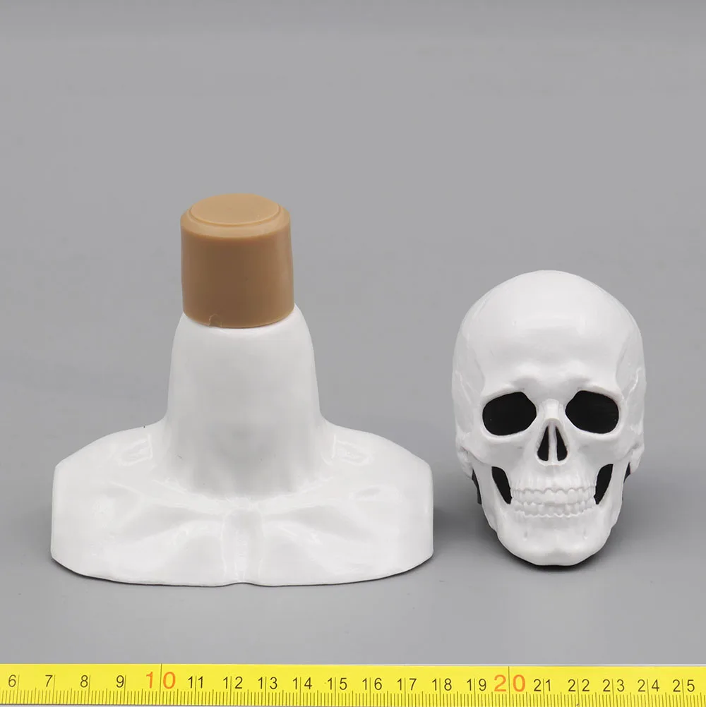 EASY&SIMPLE 1/6 ES HRT06MM HRT US. Soldier Male Head Sculpt Carving Skull Head Halloween Festivals Medals For 12" Doll Figure - Image 5