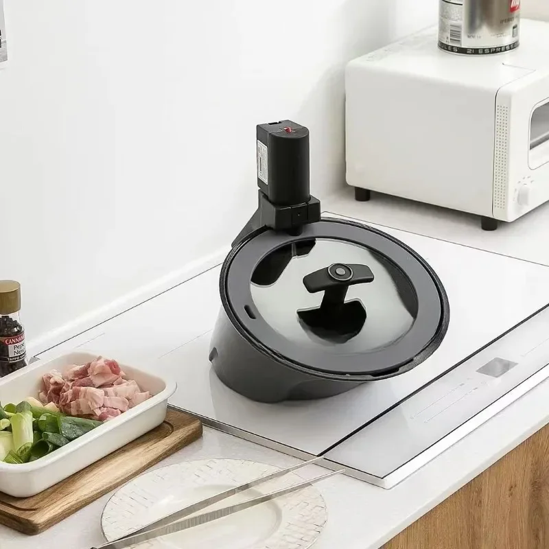 Portable cooking with an automatic flip wok