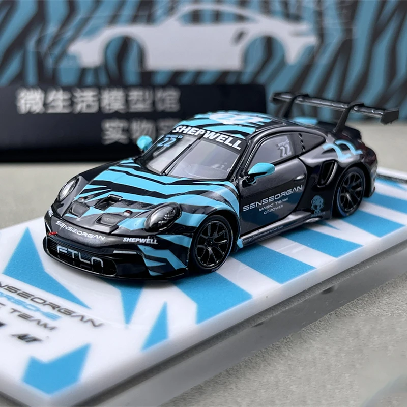 TM دييكاست 1/64 مقياس بورش 911 كوب سيارة رياضية نموذج سبيكة بورش 911 كوب سباق المركبات نموذج هدية جمع حلية