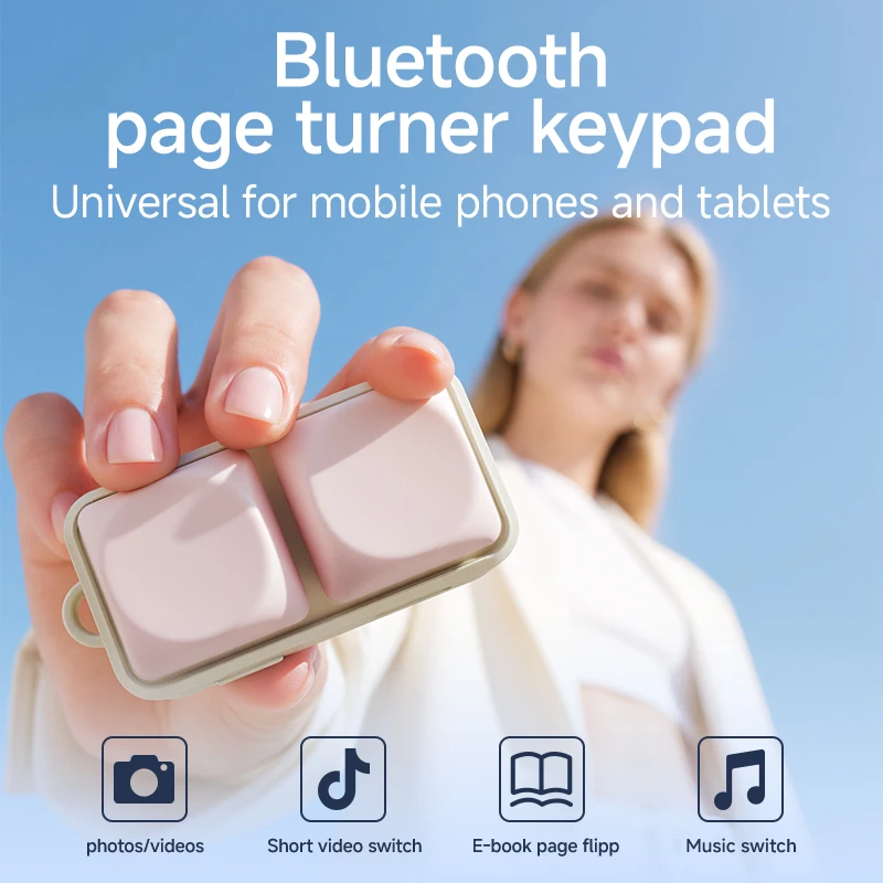 Free2 Mobile Phone Small Keyboard, Mobile Tablet Bluetooth Page Turner, Lazy Person's Keyboard, Remote Control