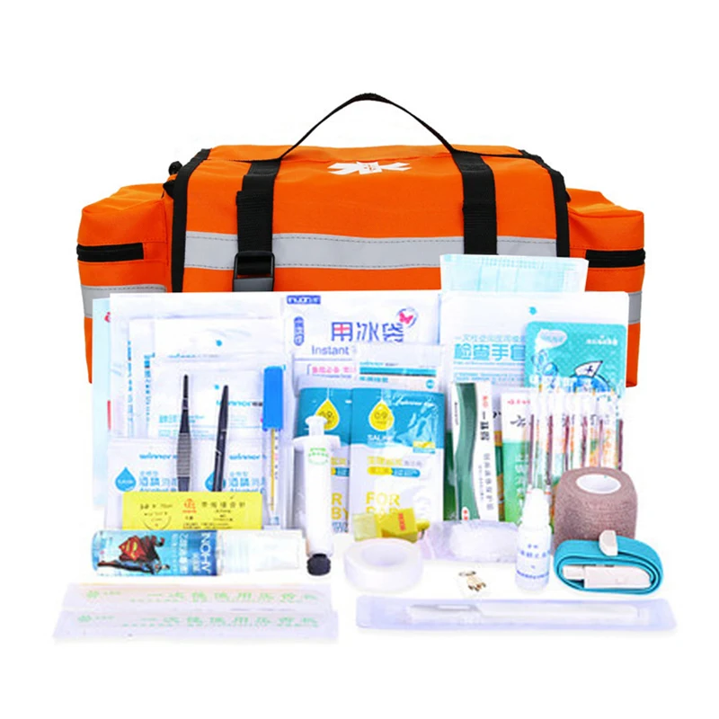 Kits de Primeiros Socorros Vazios Emergência Médica, Kit de Sobrevivência, Autodefesa, Completo, Profissional, Conjunto Grande de Enfermagem